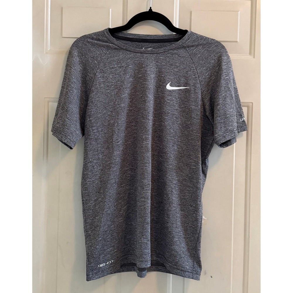 Nike Dri-FIT Heather Gray Athletic T-Shirt Short Sleeve Small